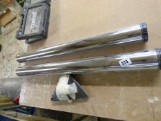 Pair of Chrome Breakfast Bar Legs