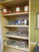 Cabinet Containing a Large Quantity of Assorted Router Bits