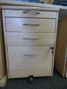 4 Drawer Stand Alone Pedestal