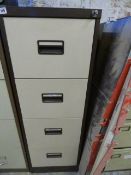 4 Drawer Foolscap Filing Cabinet - Coffee & Cream