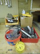 Assorted Hand Tools - Saws - Machine Parts etc