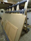 Glass Storage Rack Containing MDF Boarding - Soft Wood Timber etc