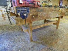 Joiner's Work Bench Fitted with Record Vice