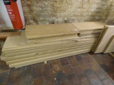 Quantity of Oak Veneered MDF Shelves