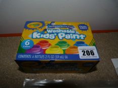 *Crayola Washable Kids Paint Set with 6 Colours
