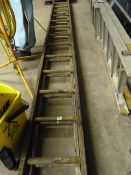 *Double Extending Wooden Ladder