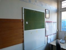 *Black Ash 3 Tier Unit - Dry Wipe Notice Board etc