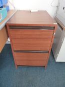 *Sapele Mahogany 2 Drawer Foolscap Filing Cabinet