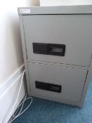 *2 Drawer Foolscap Filing Cabinet - Grey