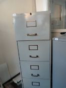 *4 Drawer Foolscap Filing Cabinet - Grey