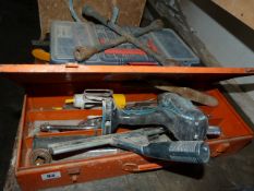 *2 Tool Boxes - Wheel Brace - Assorted Hand Tools etc