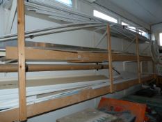 *Wall Mounted Rack Containing UPVC Window Boards - Conduits - Aluminium Excrusion