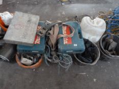 *Buckets Containing Assorted Ratchet Straps - Iron Mongry - Block & Tackle etc