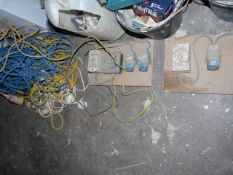 *2 Distribution Boards & Assorted 110 Volt & 240 Volt Extension Leads