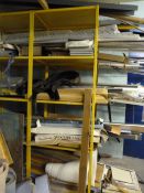 *Dexion Style Adjustable Shelving Containing Assorted Flooring Components - Laminate Flooring -