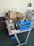 *Office Side Table & Various Office Sundries