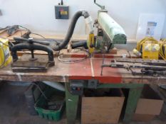 *Wadkin BRA Cross Cut Saw with Work Bench