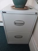*2 Drawer Foolscap Filing Cabinet - Grey