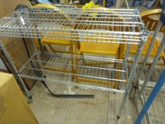 *Section of Chrome Wire 3 Tier Shelving