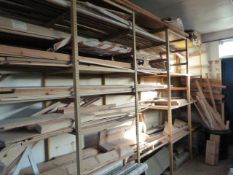 *Timber Storage Rack & Contents with Includes Various PSC Roof Cuts - Soft Wood etc