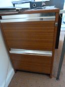 *Sapele Mahogany 2 Drawer Foolscap Filing Cabinet