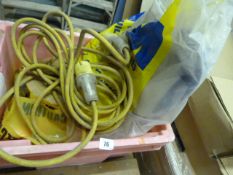 *Box Containing Warning Tape - 110 Volt Extension Lead etc
