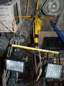 *Pair of Halogen Work Lamps on Tripod