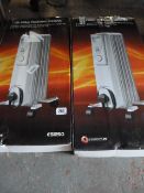 *2 Connect-IT 1000 Watt Oil Filled Radiators