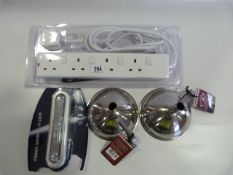 *2 Stainless Steel Funnels, LED Light and an Extension Lead
