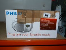 *Philips Portable CD Player with FM Tuner (White & Silver)