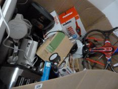 *Box Containing approximately 60 Assorted Untested and Unexamined Electrical Appliances