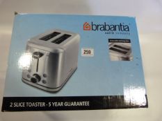 *Brabantia Brushed Stainless Steel 2 Slice Toaster