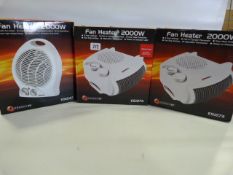 *3 2000 watt Electric Fan Heaters