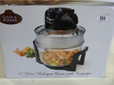 *Giles and Posner 17 Litre Halogen Oven With Extender