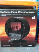 *Oscillating Flame Effect Fan Heater