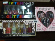 3 Boxes of Various Nail Varnishes
