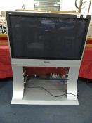 Panasonic Widescreen Television Set on Stand