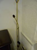 Gold Coloured Uplighter with Reading Light