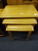 Nest of 3 Oak Tables