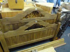 Pine Double Bed Base