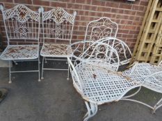 Wrought Iron Lovers Bench etc