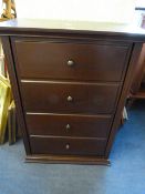 Mahogany 2 Drawer Storage Cabinet