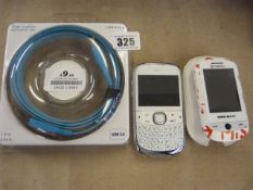 2 Mobile Phones & Cable