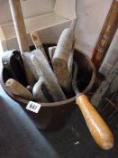 Bucket Containing Builders Tools