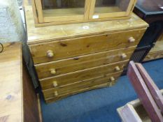 Pine Chest of 4 Drawers