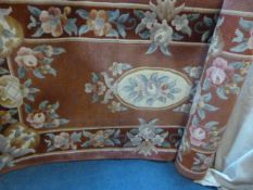 Pink Floral Floor Rug