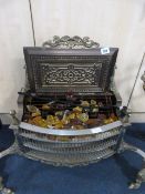 Ornate Brass Electric Fire