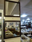 Pair of Mahogany Framed Wall Mirrors