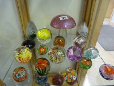 Collection of Glass Paper Weights etc