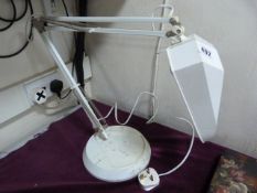 White Angle Poised Magnifying Lamp